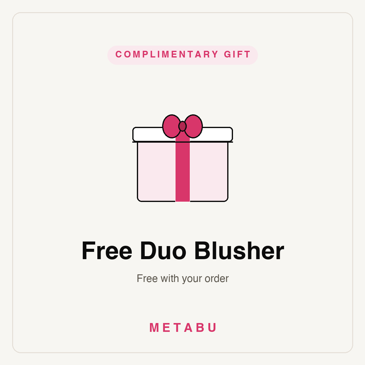 Free Duo Blusher — complimentary gift