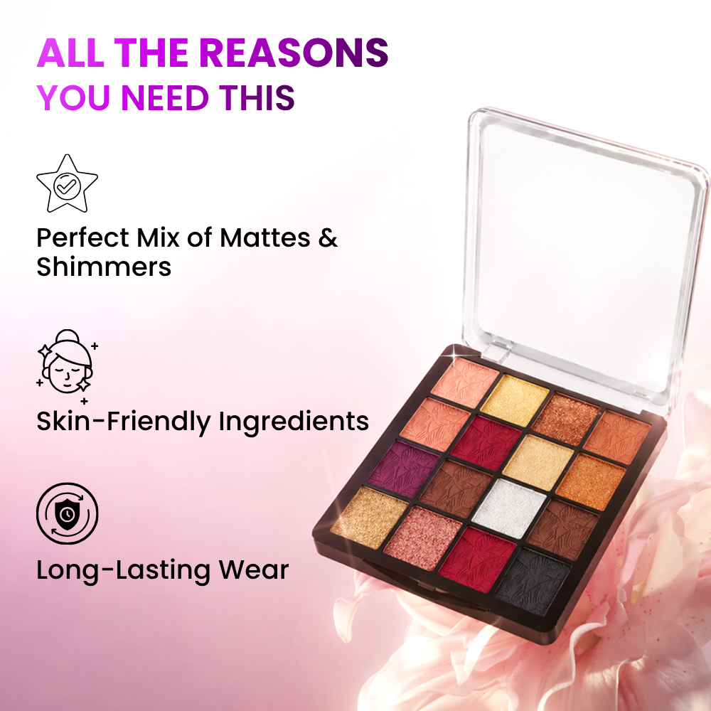 16 Color Eyeshadow Palette